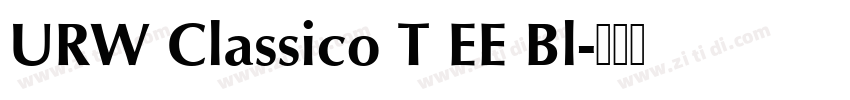 URW Classico T EE Bl字体转换